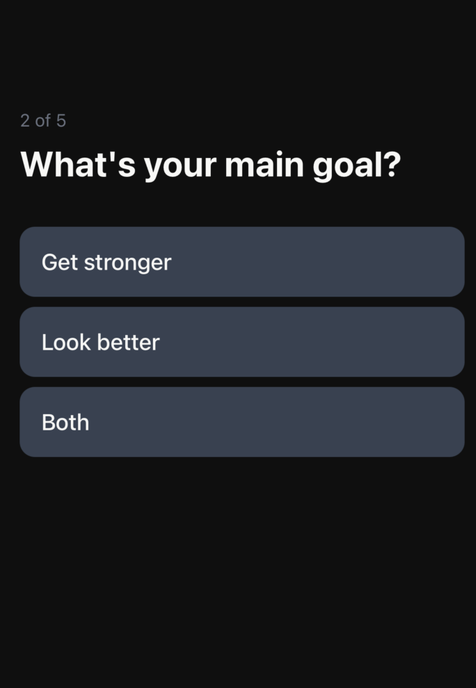 Adapt onboarding goal